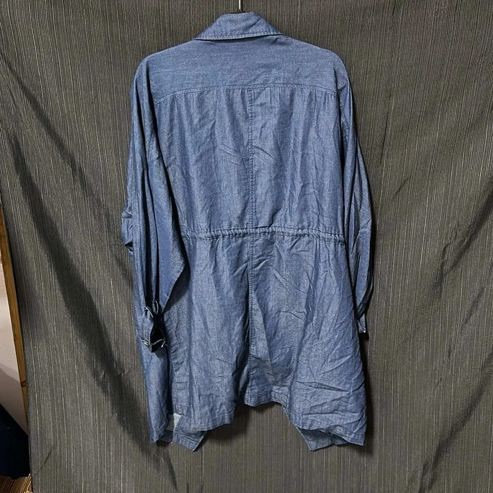1 Sunset‎ Lane Tops | Chambray Draped Wrap | Color: Blue | Size: Xl../ M-27